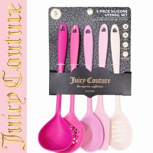 Juicy Couture Home 5-PC Heart Slotted Silicone Utensil Set